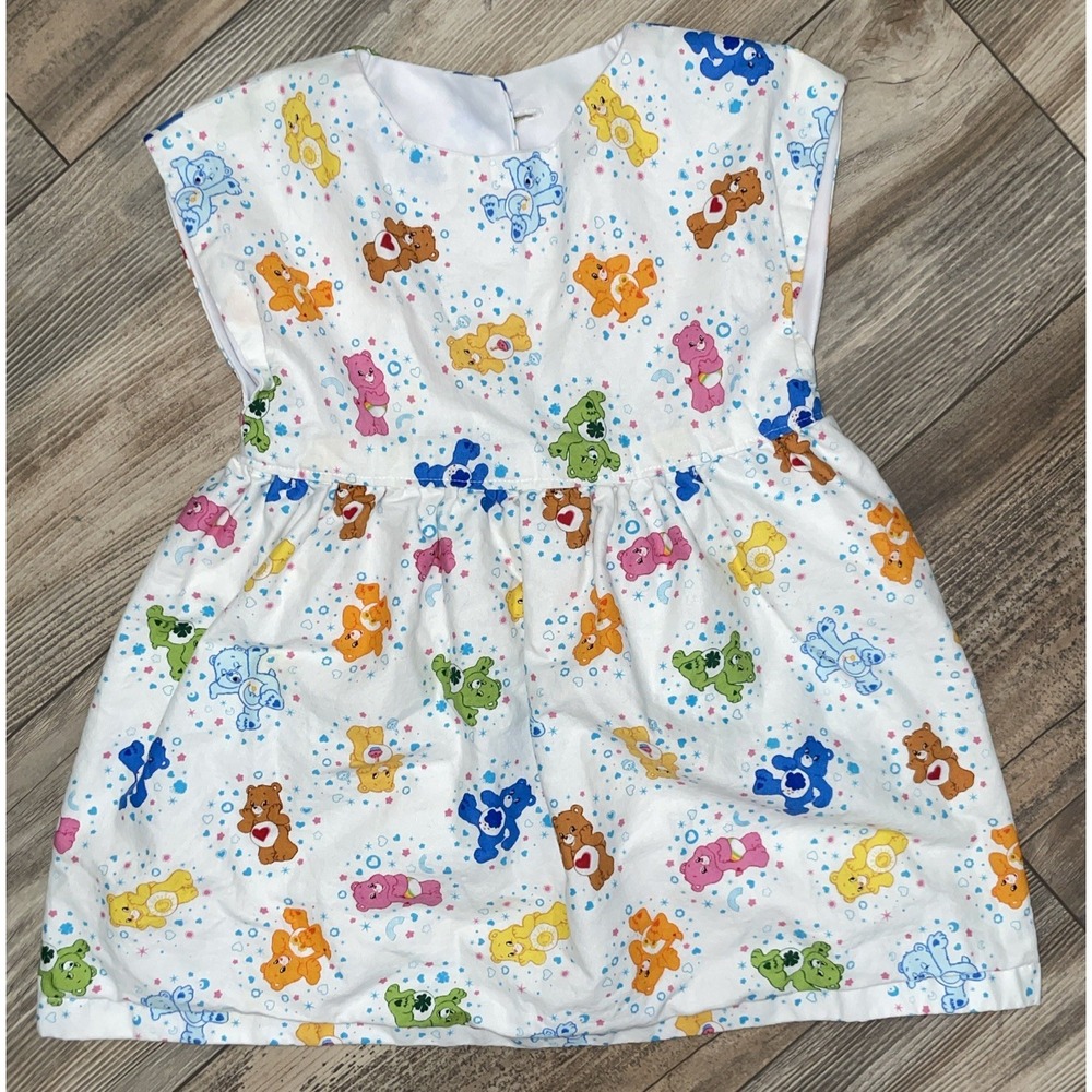 Vintage Handmade Care Bears Dress‎ Baby Girls